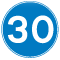 Minimum speed  road sign