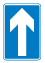 One-way traffic road sign
